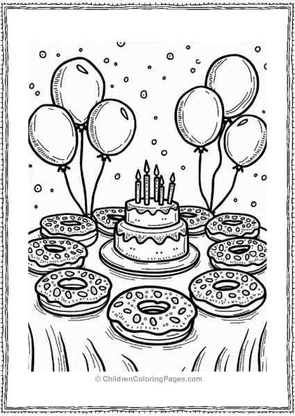 Donut Party Celebration Free PDF Printable