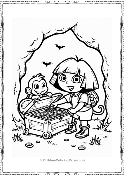 Dora The Explorer And Boots Discover Treasure Free PDF Printable