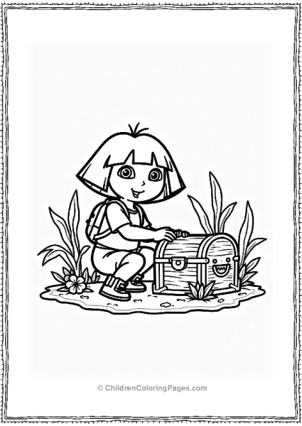 Dora The Explorer And The Treasure Chest Free PDF Printable