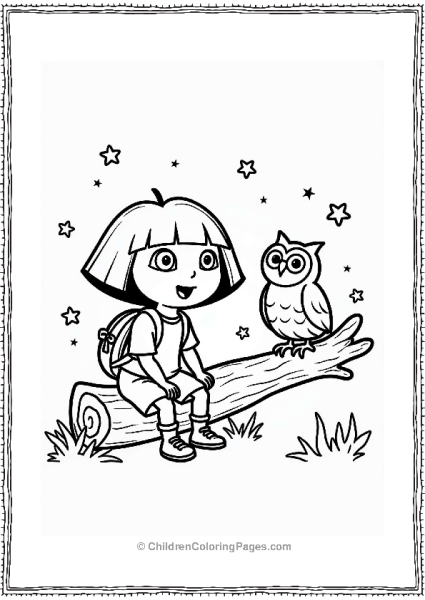 Dora The Explorer And The Wise Owl Free PDF Printable