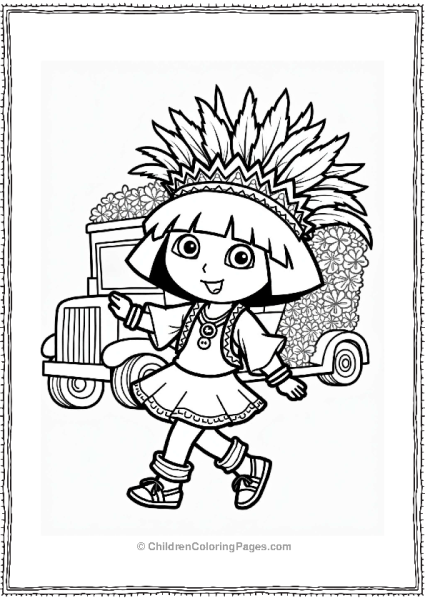 Dora At The Carnival Parade Free PDF Printable