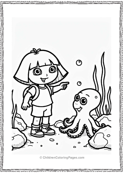 Dora The Explorer Discovering An Octopus Free PDF Printable