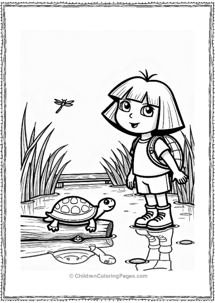 Dora The Explorer Exploring A Wetland Free PDF Printable