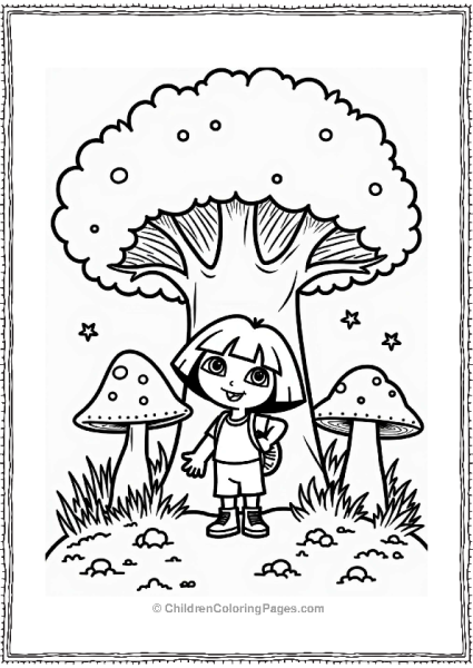 Dora The Explorer In An Enchanted Forest Free PDF Printable