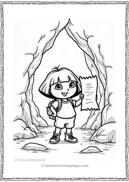 Dora The Explorer With A Treasure Map Free PDF Printable