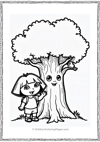 Dora The Explorer With The Talking Tree Free PDF Printable