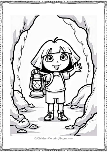 Dora The Explorer Lantern Adventure In A Cave Free PDF Printable