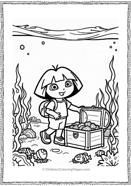 Dora The Explorer Underwater Treasure Adventure Free PDF Printable