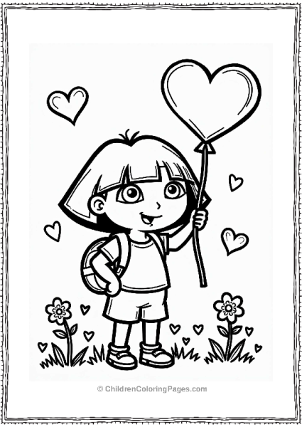 Dora The Explorer Valentine S Day Adventure Free PDF Printable