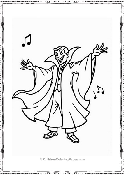 Dracula Dancing In The Ballroom Free PDF Printable