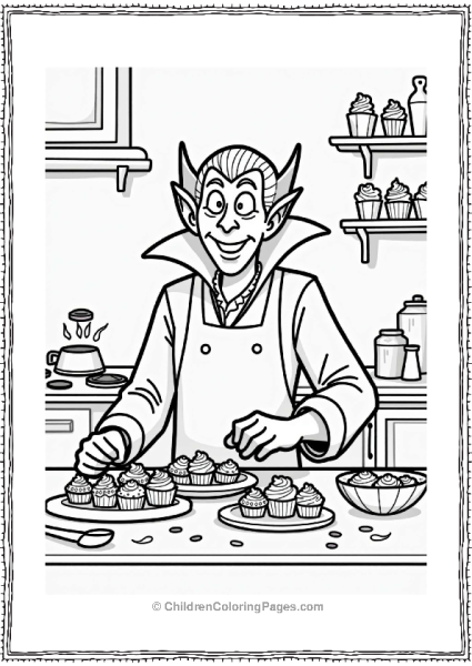 Dracula’s Cupcake Decorating Fun Free PDF Printable