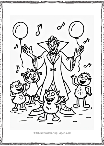 Dracula’s Dance Party With Friends Free PDF Printable