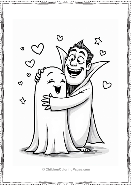 Dracula’s Heartwarming Monster Hug Free PDF Printable