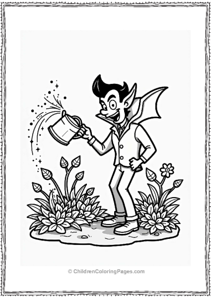 Dracula’s Magical Watering Can Free PDF Printable