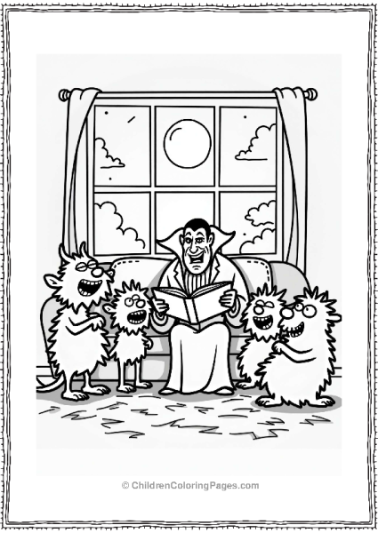 Dracula’s Spooky Storytime With Monsters Free PDF Printable