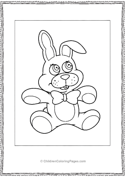 Easy To Color Freddy Five Nights At Freddy’s Coloring Page Free PDF Printable