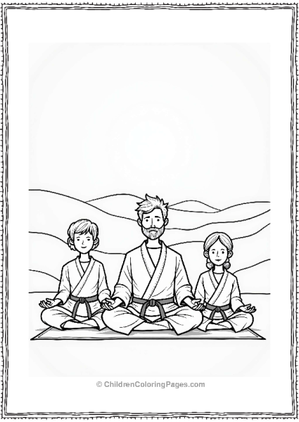 Family Karate Meditation In Nature Free PDF Printable