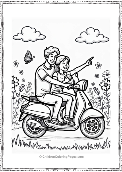 Family On A Motorcycle Adventure Free PDF Printable