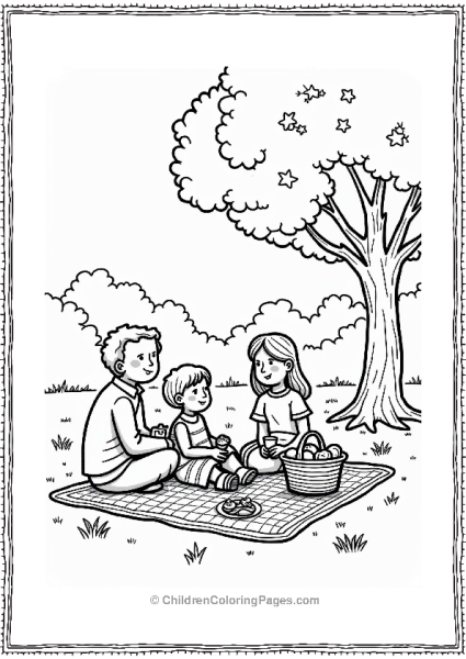 Spring Family Picnic In The Park Free PDF Printable