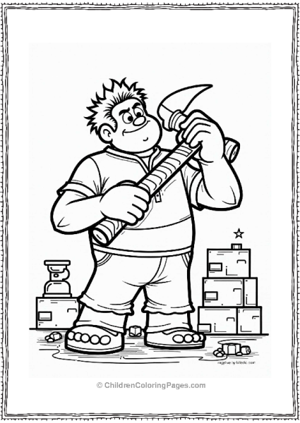 Wreck It Ralph Felix Fixing A Building Free PDF Printable