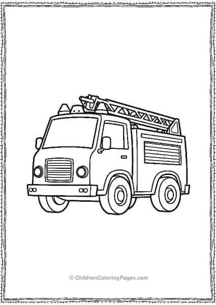 Fire Truck Toy Free PDF Printable