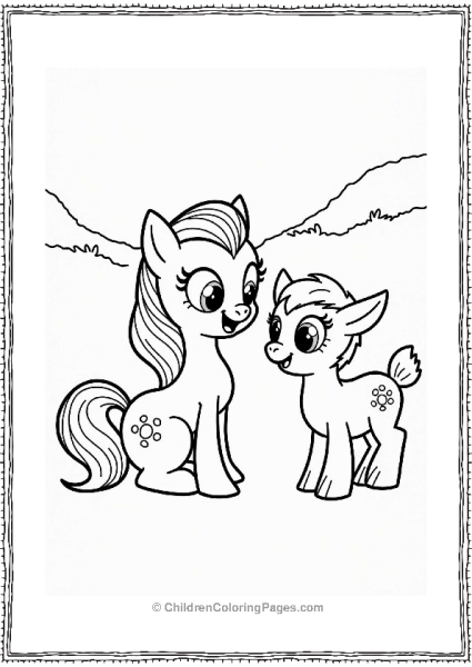 Fluttershy And The Baby Goat Free PDF Printable