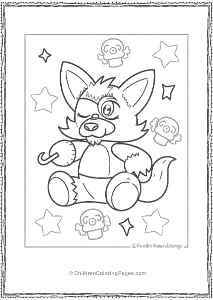 Foxy The Pirate Fox From Five Nights At Freddy’s Free PDF Printable