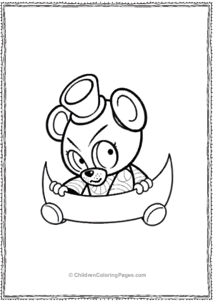 Freddy Fazbear Five Nights At Freddy’s Coloring Page Free PDF Printable