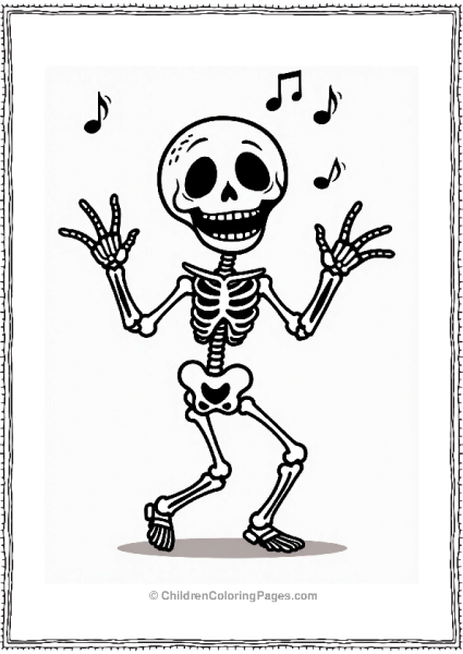 Friendly Skeleton Dancing In Hotel Transylvania Free PDF Printable