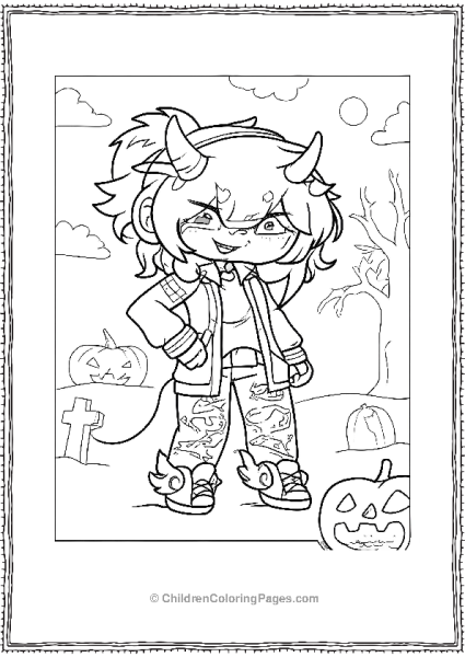 Gacha Life Coloring Pages Free PDF Printable