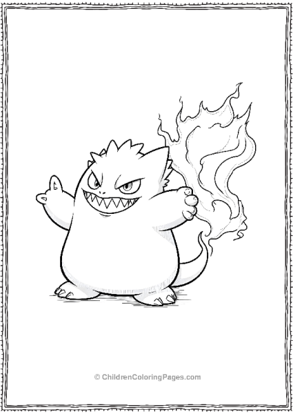 Gengar Sending Hypnosis Wave Toward Unseen Op Free PDF Printable