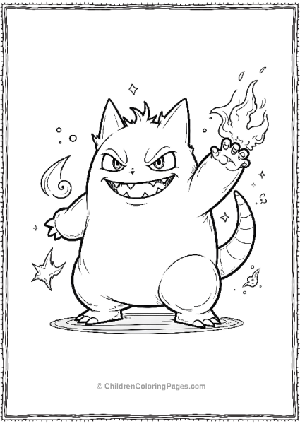 Gengar Teleporting With Motion Effects And Energy Free PDF Printable