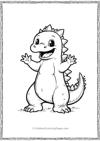 Godzilla Chibbi Free PDF Printable