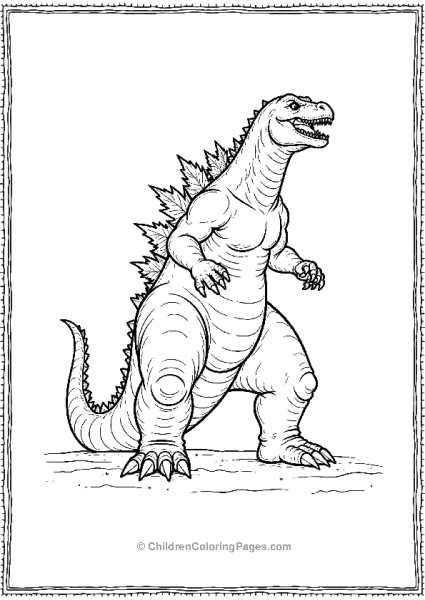 Godzilla From A Low Angle Free PDF Printable