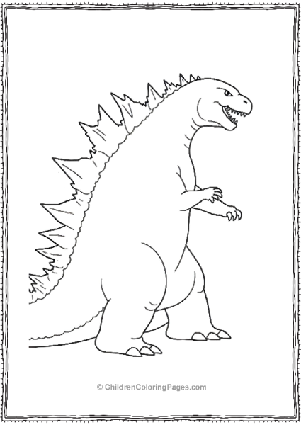 Godzilla Sillhoute Free PDF Printable