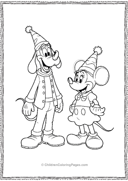 Goofy And Mickey Mouse Dressing Up In Funny Costumes Free PDF Printable