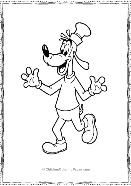 Goofy Dancing With Exaggerated Footwork And A Til Free PDF Printable