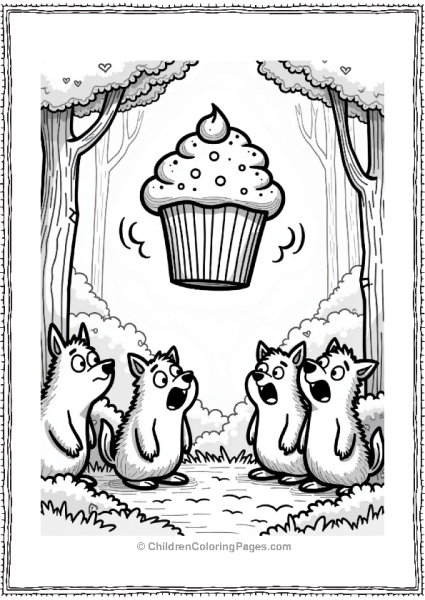 Goosebumps Animals Surprised By Falling Cupcake Free PDF Printable