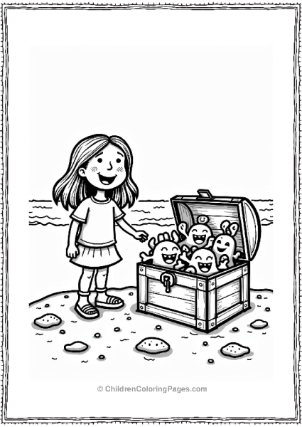 Goosebumps Beach Treasure With Dancing Sea Creatures Free PDF Printable