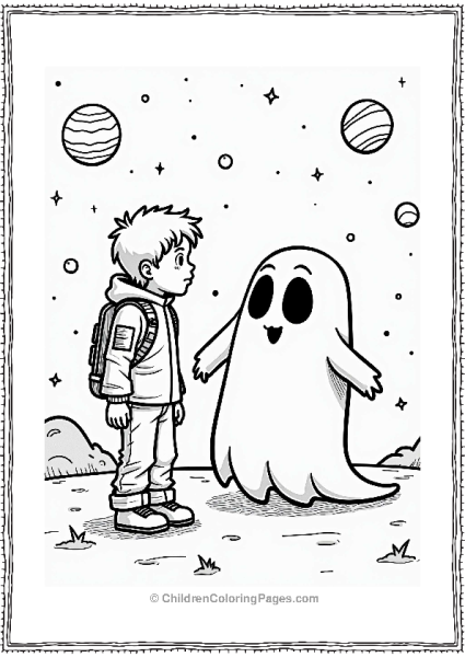 Goosebumps Boy And Alien Ghost In Space Free PDF Printable