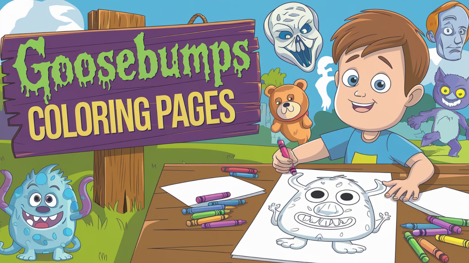 Goosebumps Coloring Pages – Download Free PDF Printables For Kids 👻📚😈