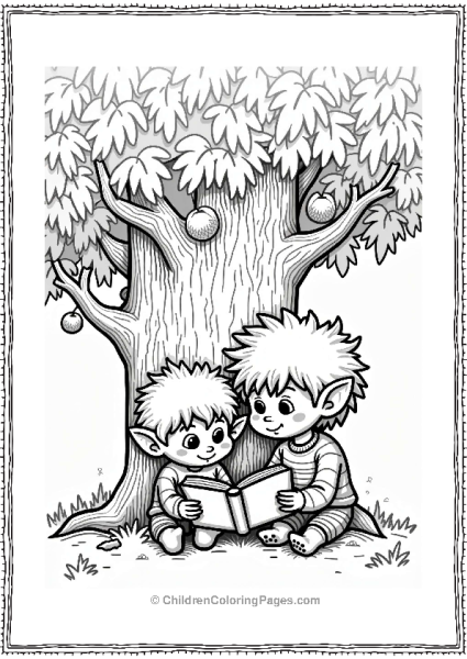 Goosebumps Cute Troll Reading Under A Tree Free PDF Printable