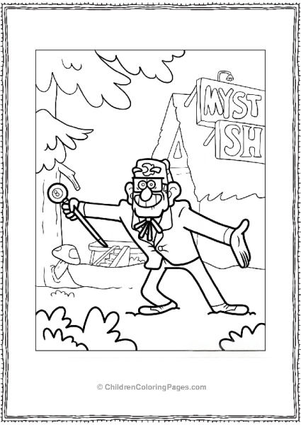 Grunkle Stan Pines Gravity Falls Free PDF Printable