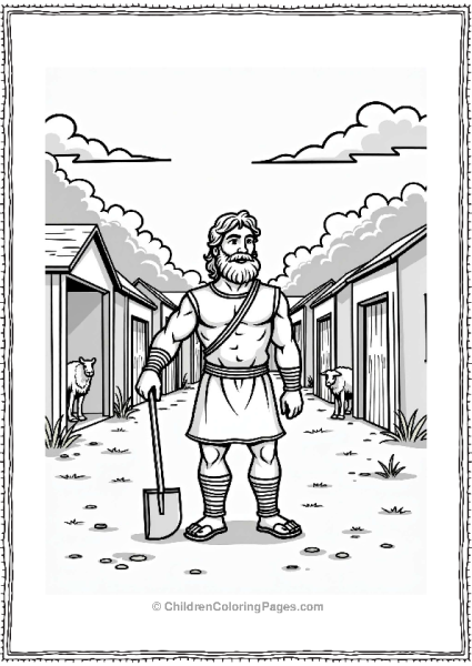 Hercules At The Aegean Stables Free PDF Printable