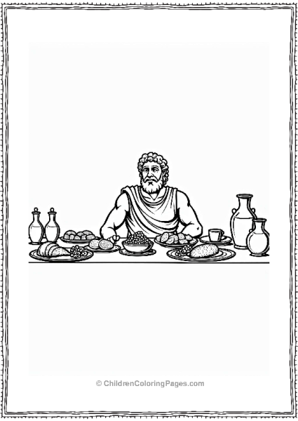 Hercules At The Feast Table Free PDF Printable