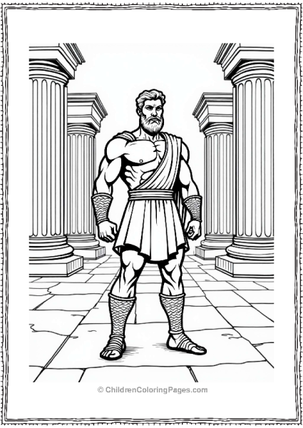Hercules At The Temple Of Zeus Free PDF Printable