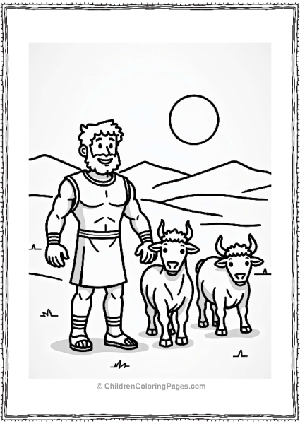 Hercules Leading Cattle Under The Sun Free PDF Printable