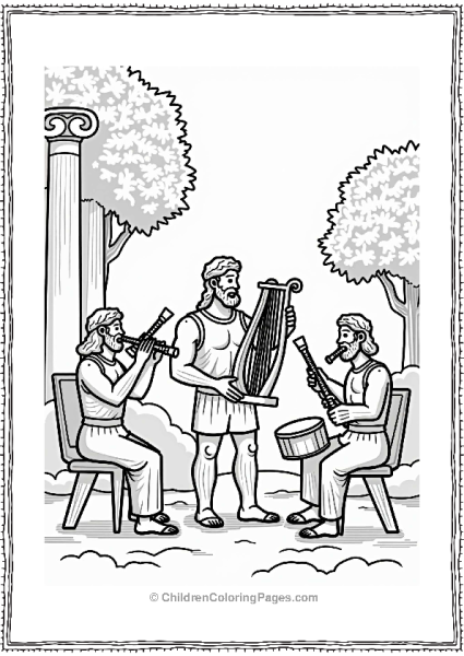 Hercules Playing Music With Friends Free PDF Printable