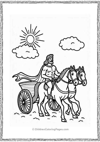 Hercules Riding In A Chariot Free PDF Printable