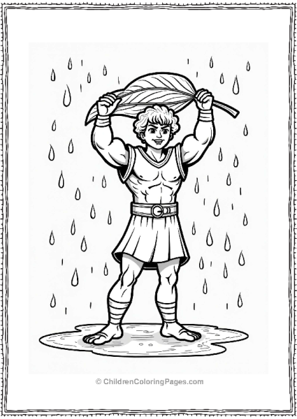 Hercules Shielding From Rain Free PDF Printable